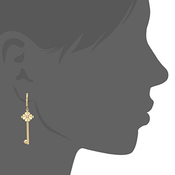 Kate Spade Legacy Logo Drop Key Earrings - Picture 3 of 3